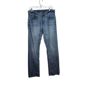 Cody James Mens Blue Denim Straight Leg Jeans Size 32 Regular